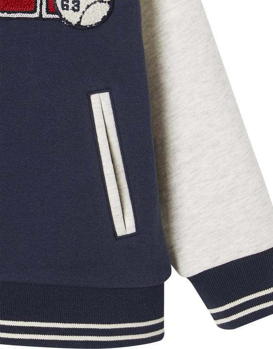 Produktbild Vertbaudet Jungen College-Sweatjacke mit Aufnäher Oeko-Tex (104)