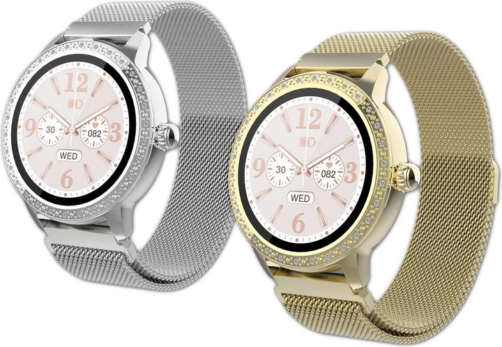 Produktbild Denver SW-360 Gold intelligente Uhr mit Mesh-Armband