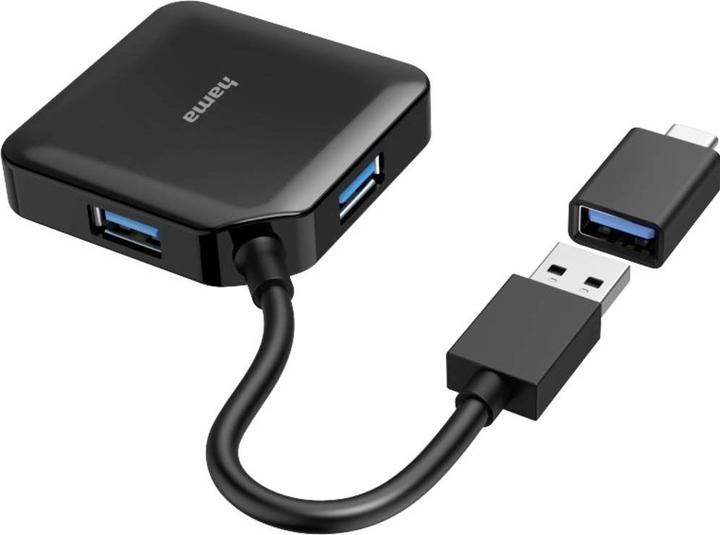 Hama Hub USB 3.2 (USB-C, USB-A, 4 Porti)