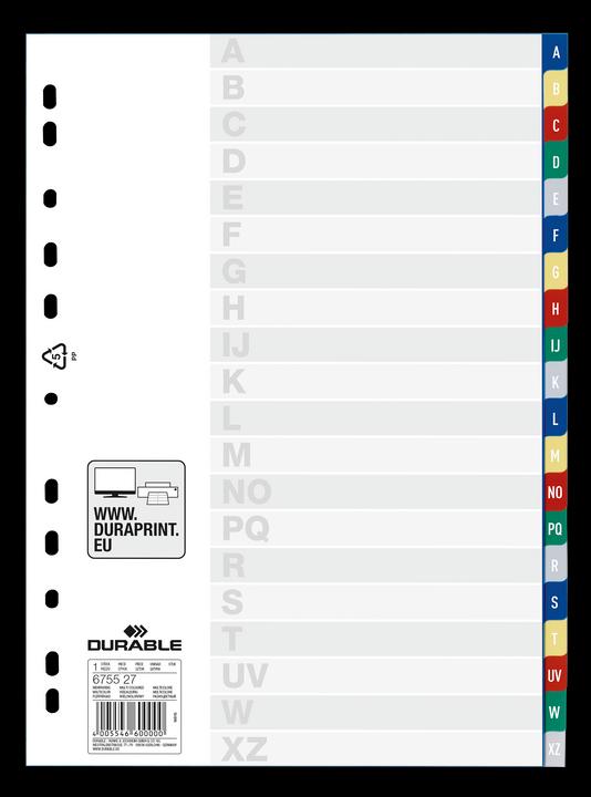 Produktbild Durable PP-Register, diverse Ausführungen, einzeln
