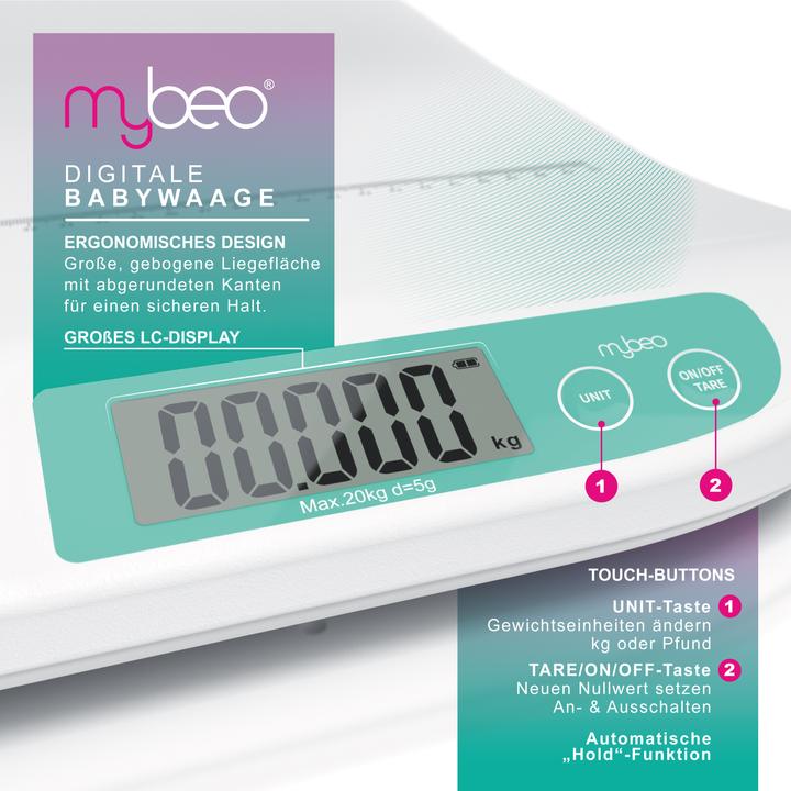 Image du produit Mybeo Pèse-bébé numérique (20 kg)