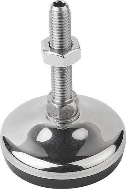 Actual product image Kipp Levelling foot K0739, stainless steel, form C