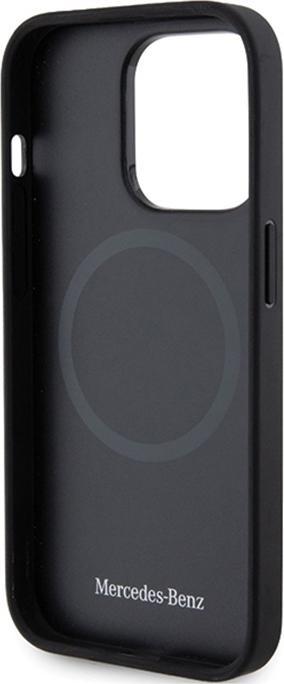 Produktbild Mercedes MEHMP14L23RCMK iPhone 14 Pro 6.1" czarny/black hardcase Smooth Leather MagSafe (Apple iPhone 14 Pro)