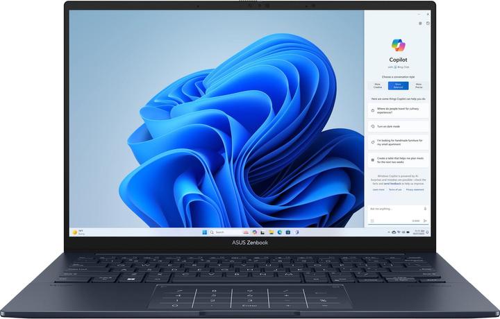 Produktbild ASUS Zenbook 14 OLED (14", Intel Core Ultra 7 155H, 16 GB, 1000 GB, DE)