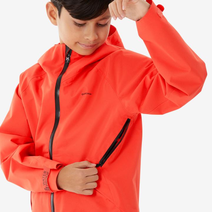 Quechua Wanderjacke MH900 Kinder Gr. 122–170 wasserdicht Wandern orange