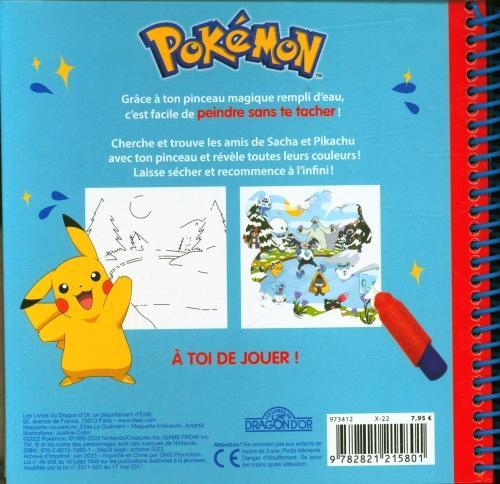 Actual product image Les Livres du Dragon d'Or Pokémon : Sacha et Pikachu : pinceau magique (French, Collectif, 2022)