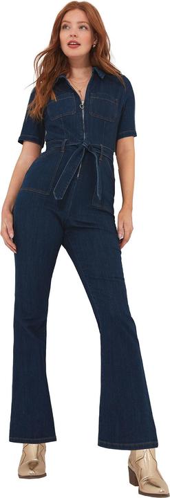 Actual product image Joe Browns Retro denim zip-front jumpsuit (46)
