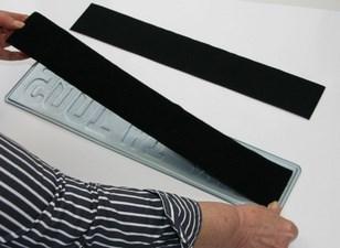 Produktbild IWH Klettverschluss-Kennzeichenhalter (Front, Langformat)