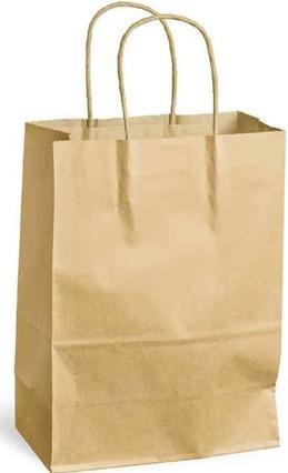 Image du produit Mailmedia Sac en papier avec cordelette, 3,5 litres, marron Dimensions : (l)180 x (p)80 x (h)240 mm, en Kra (300 pièce(s))