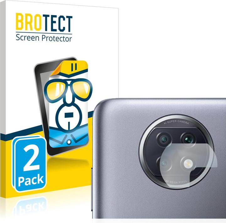 Produktbild BROTECT Schutzfolie Displayschutz Klar (2 Stück, Xiaomi Redmi Note 9T 5G)