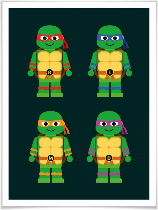 Produktbild Trenddeko Teenage Mutant Ninja Turtles Spielzeug (50 x 60 cm)
