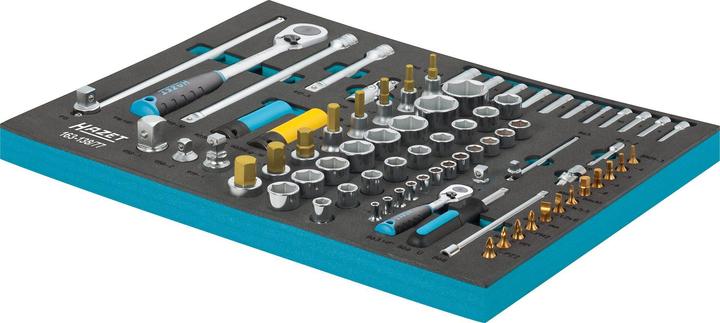 Produktbild HAZET Steckschlüssel Satz 163-138/77 ∙ Vierkant12,5 mm (1/2 Zoll), Vierkant6,3 mm (1/4 Zoll) ∙ Ausse… (32 mm, 19 mm, 12 mm, 24 mm, 14 mm, 22 mm, 16 mm, 23 mm, 10  mm, 21 mm, 18 mm, 27 mm, 31 mm, 17 mm, 11 mm, 15 mm, 26 mm, 30 mm, 28 mm, 29 mm, 13 mm, 20 mm, 25 mm)