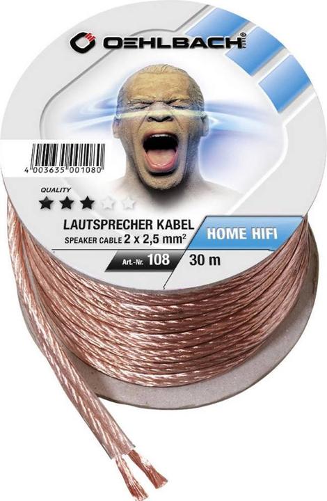 Actual product image Oehlbach Speaker Wire Sp25 (30 m, 2.50 mm²)