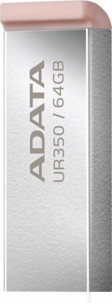 Actual product image Adata Pendrive UR350 USB3.2 Gen1 Metal brown (64 GB, USB-A)
