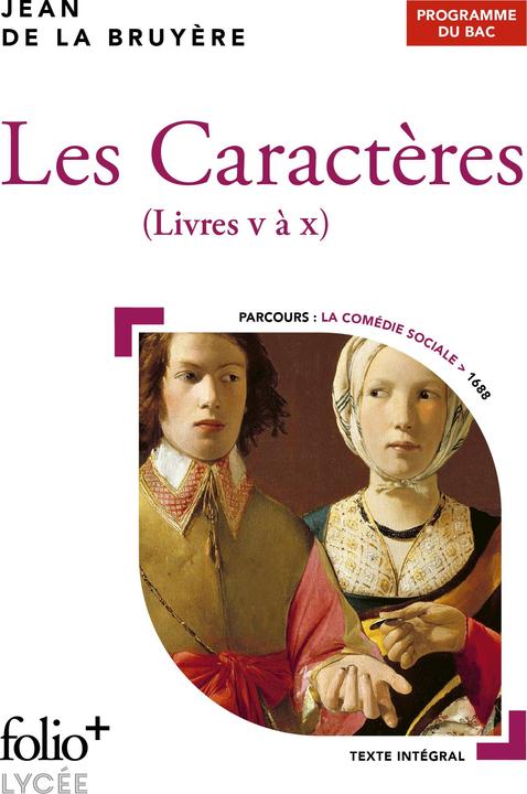 Produktbild Les caractères, livres V-X : programme du bac (Französisch, La Bruyère Jean de, 2022)