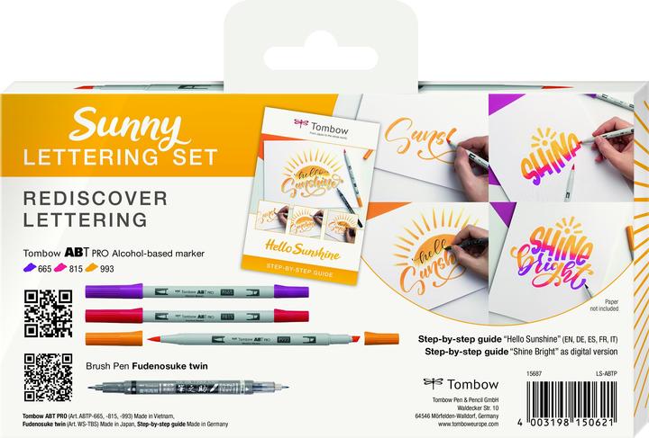 Immagine prodotto Tombow Abbot Pro Sunny Lettering Set (Multicolore, 3 x)