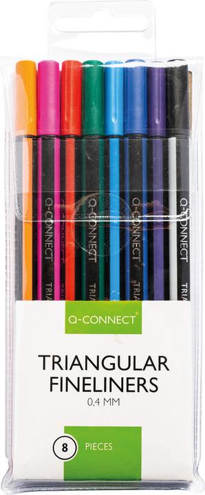 Q-Connect Fineliner Triangular (Sortiert)