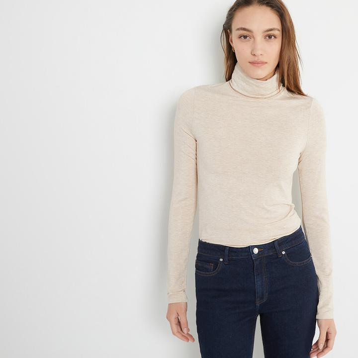 Actual product image La Redoute Collections Turtleneck shirt with long sleeves (XS)