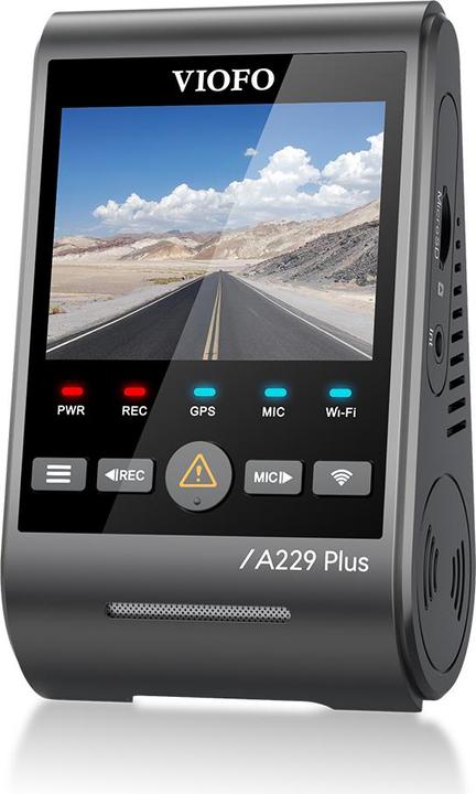 Actual product image Viofo A229 Plus Front dash camera with GPS (Wi-Fi, Built-in microphone, GPS receiver, Bluetooth)