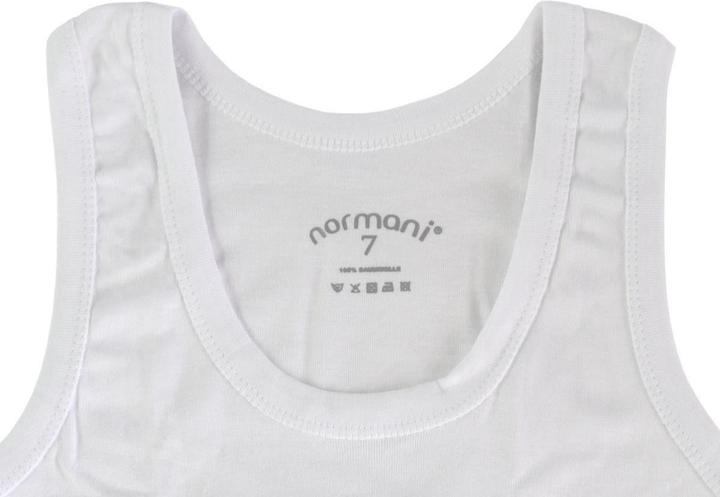 Image du produit Normani 5 pièces maillot de corps homme fines côtes blanc (4XL)