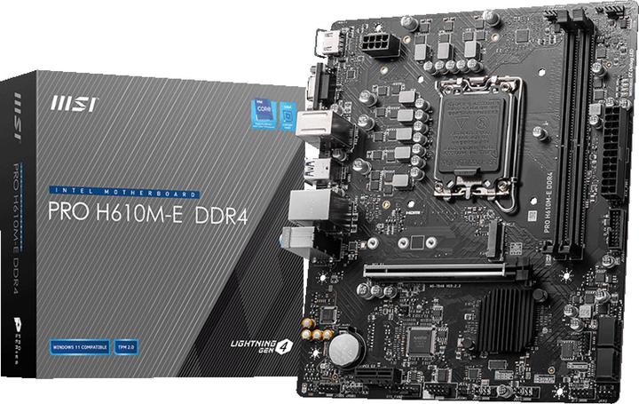 MSI PRO H610M-E DDR4 (LGA 1700, Intel H610, mATX)