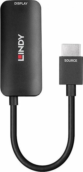 Immagine prodotto Lindy Convertitore da HDMI 4K60 a DisplayPort 1.2 Per collegare una sorgente HDMI a un display (HDMI, 15.70 cm)