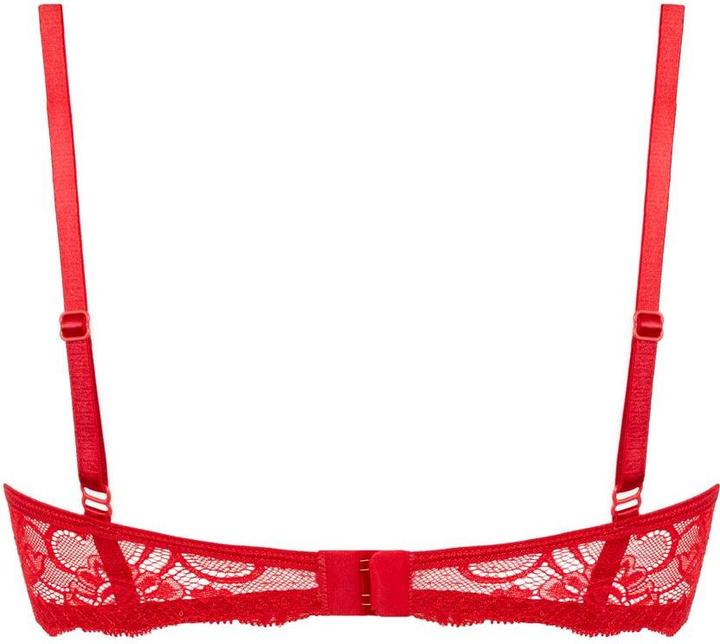 Actual product image Christine Le Duc Lace 1/4 cup Bra Marzia - Red (XL, Single pack)