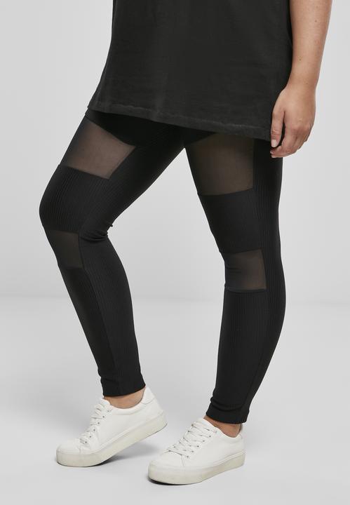 Immagine prodotto Urban Classics Leggings a costine Tech Mesh da donna (XXL)