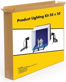 Produktbild Linkstar Aufnahmebox Set PBK-50 50x50 Faltbar + 2x50W Lampen (50 cm)