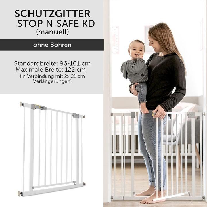 Image du produit Hauck Barrière de sécurité 96-101cm, blanche (96 cm)
