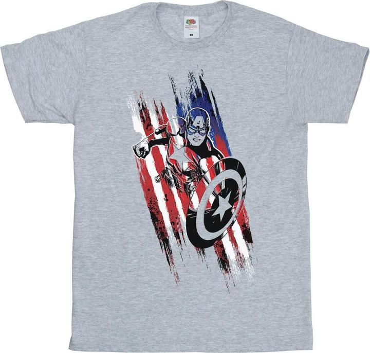 Image du produit - T-shirt AVENGERS CAPTAIN AMERICA STREAKS - Garçon (104)