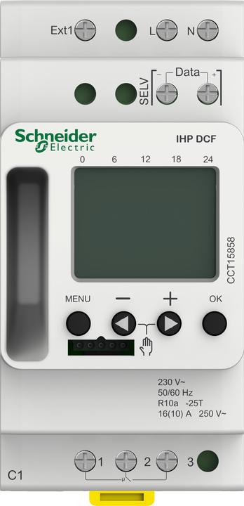 Produktbild Schneider Electric SE CCT15858 Digitale Zeitschaltuhr IHP DCF Bluetooth
