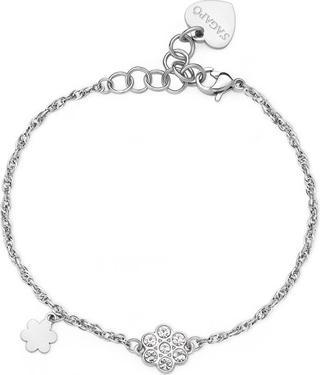 Sagapo S'Agapõ - Gentle steel bracelet with a flower Aurora SAR44
