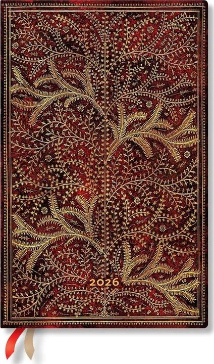 Paperblanks PAPERBLAN Agenda Wildwood 2026 FD0690-0 1W/2S HOR Maxi SC DE 13.5x21cm (21 x 13,5 cm, Tedesco)