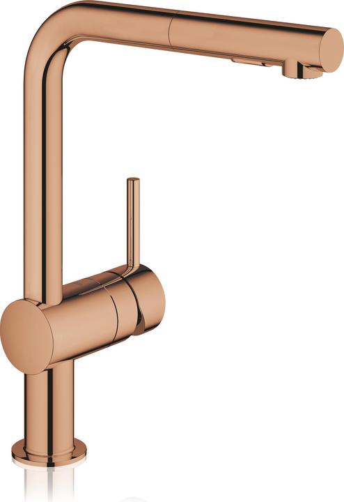Grohe Robinet de cuisine avec douchette Minta warm sunset brillant 30274