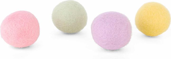 Image du produit District 70 Jouets pour chats Glow Felt Ball Toys, 35 mm, 4 pièces (Jouet à balle chat)