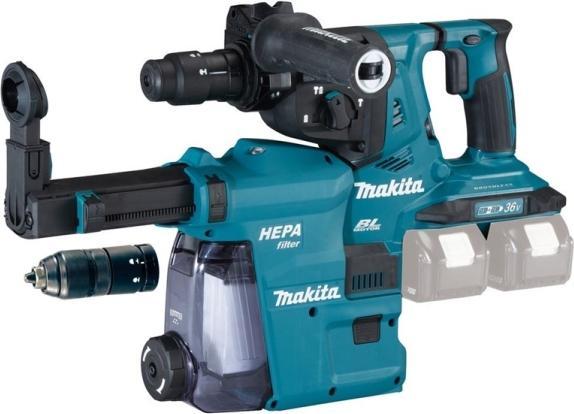 Image du produit Makita DHR281ZWJ Perforateur sans fil, 2X18 V, SDS-PLUS, 2,8J LED, VAKUUM, Sans batteries ni chargeur! (Fonctionnement sur batterie)