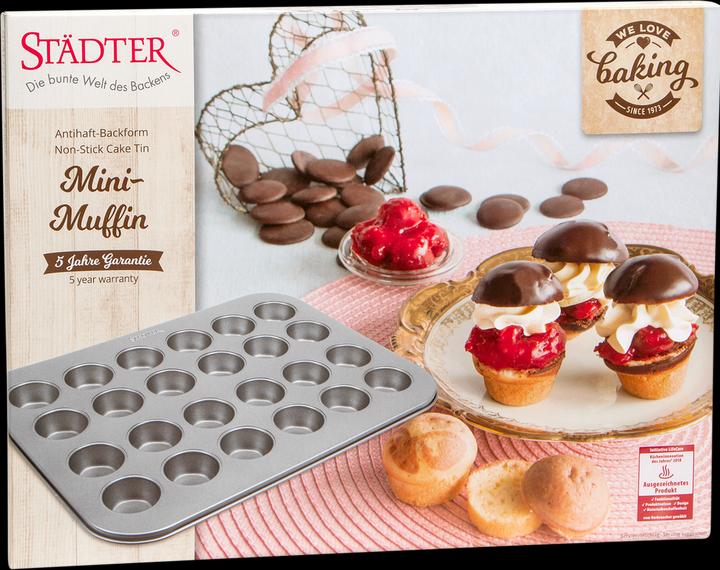 Produktbild Städter CupCakes Backform für 24 mini CupCakes (36 cm)