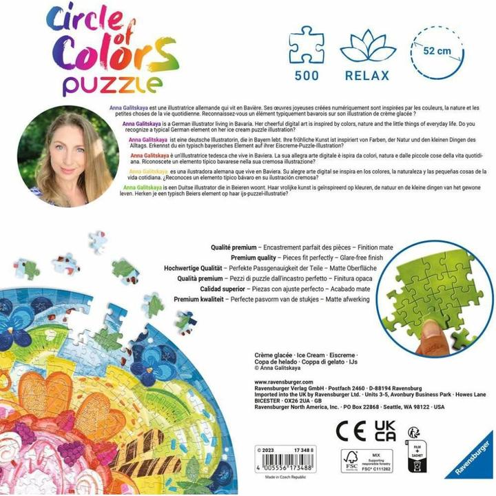 Image du produit Ravensburger Circle of Colors Ice Cream (500 pièces)