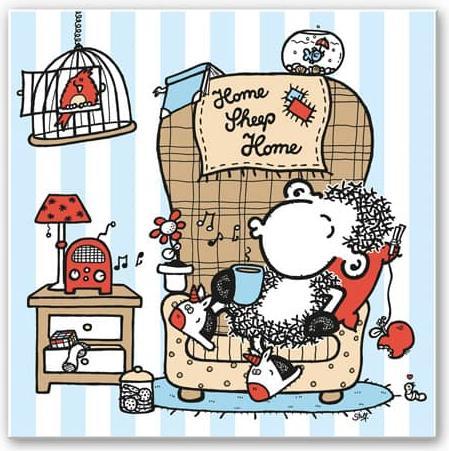 Produktbild Sheepworld Home Sheep Home Music (50 x 50 cm)