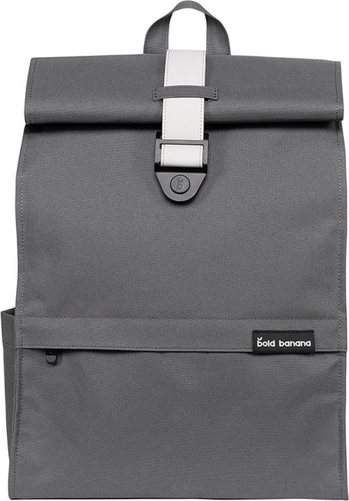 Produktbild Bold Fett Bananen -Laptop -Rucksack / Rucksack / Schultasche - 15,6 Zoll - Roll -Top - Grau