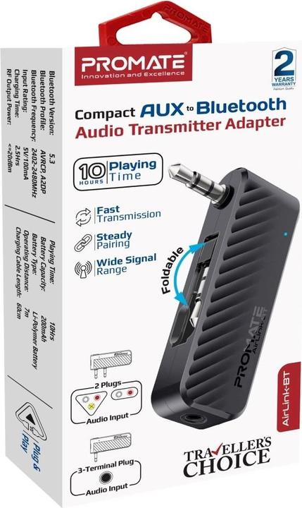 Actual product image ProMate AirLink-BT Bluetooth Transmitter (Channels)