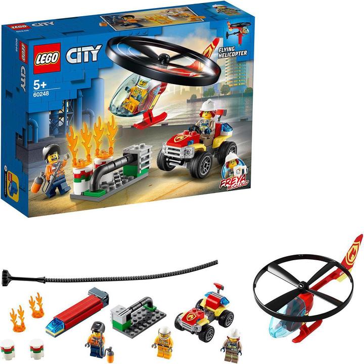 Immagine prodotto LEGO Operazione con l'elicottero dei vigili del fuoco (60248, LEGO City)