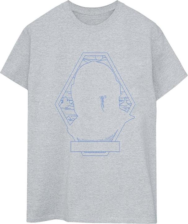 Star Wars The Mandalorian Outline Helm Diamond TShirt (M)