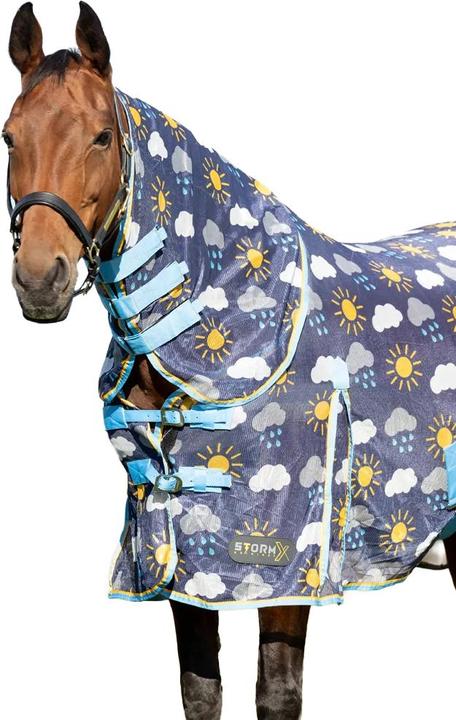 Actual product image Storm X Original Come Rain or Shine Combo Neck Horse Fly Rug (183 cm)