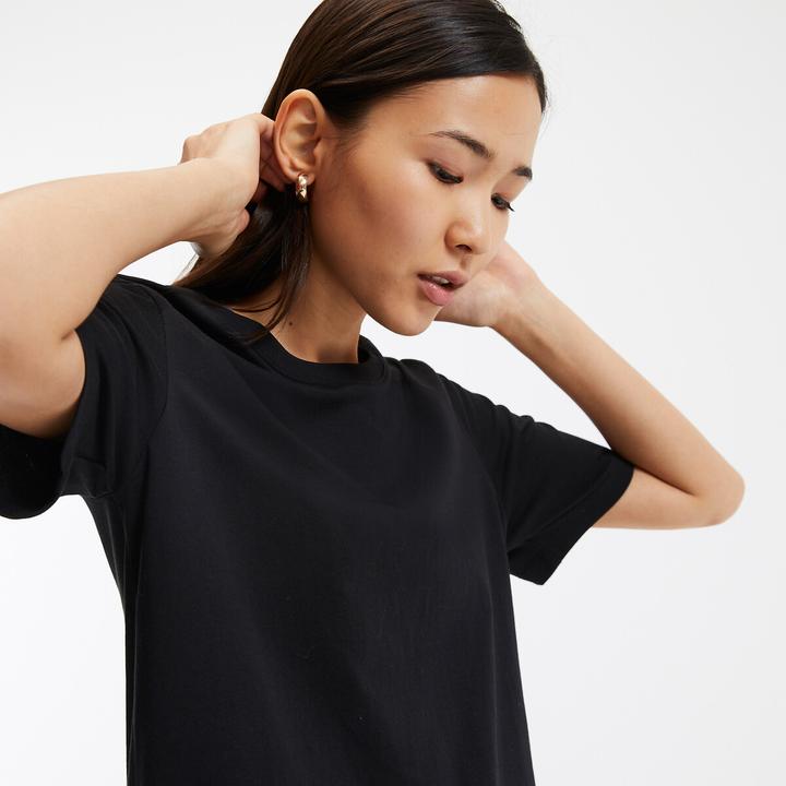 Image du produit La Redoute Collections T-shirt à encolure ronde et manches courtes (L)
