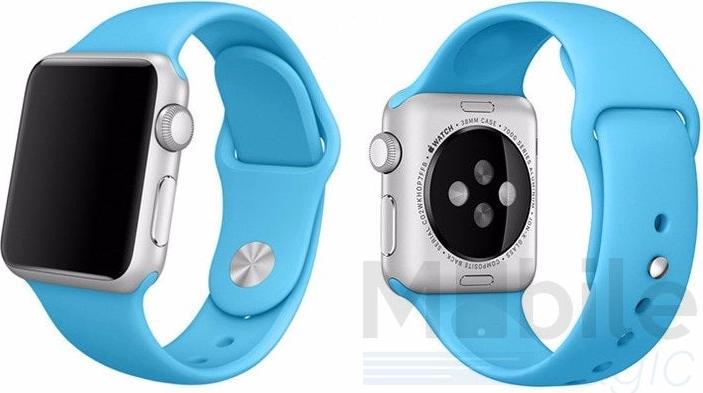 Immagine prodotto Hermex Apple Watch 44mm / 42mm Silicone Strap S/M BLUE (42 mm, 44 mm, Silicone)