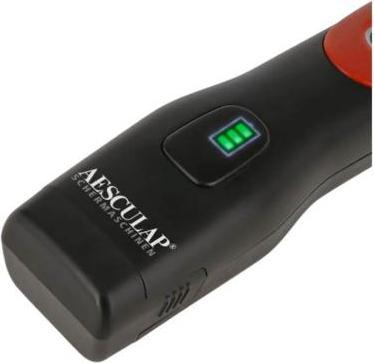 Actual product image Kerbl Aesculap Favorita CLi, clipper with 2 batteries, signal red, model 2022, GT236-SR (Dog, Vault, Cat)