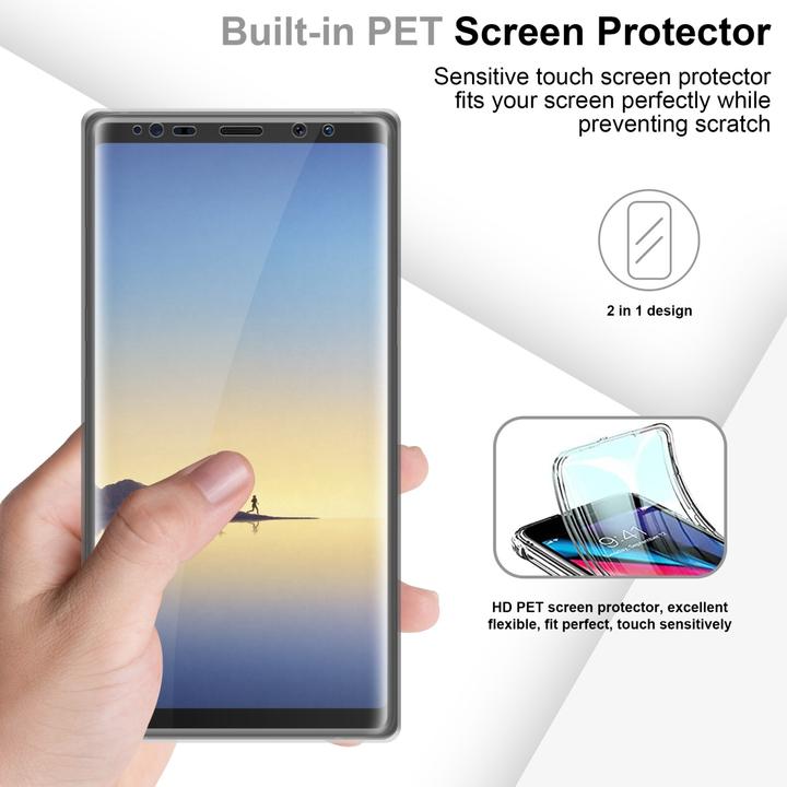 Actual product image Cadorabo TPU Hull 360 Degree Case (Samsung Galaxy Note 8)