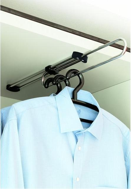 Actual product image Coat pull-out chrome-plated polished / grey